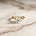 2.58Ct Moissanite Round Brilliant Solitaire Ring