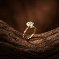 2.58Ct Moissanite Round Brilliant Solitaire Ring