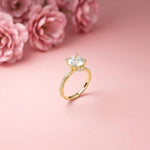 2.58Ct Moissanite Round Brilliant Solitaire Ring