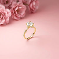 2.58Ct Moissanite Round Brilliant Solitaire Ring