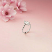 1.95Ct Moissanite Marquise Cut Three Stone Ring