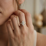 1.95Ct Moissanite Marquise Cut Three Stone Ring