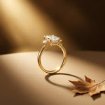 2.13Ct Moissanite Radiant Cut Three-Stone Ring