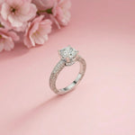 1.97Ct Moissanite Cushion Cut Vintage Ring