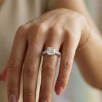 1.97Ct Moissanite Cushion Cut Vintage Ring