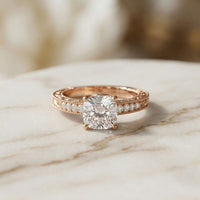 1.97Ct Moissanite Cushion Cut Vintage Ring