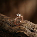 1.97Ct Moissanite Cushion Cut Vintage Ring