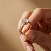 1.97Ct Moissanite Cushion Cut Vintage Ring
