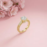 1.97Ct Moissanite Cushion Cut Vintage Ring