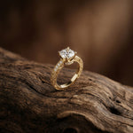 1.97Ct Moissanite Cushion Cut Vintage Ring