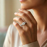 2.21Ct Moissanite Round Cut Vintage Ring