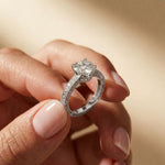 2.21Ct Moissanite Round Cut Vintage Ring