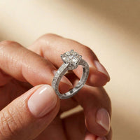 2.21Ct Moissanite Round Cut Vintage Ring