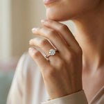 2.21Ct Moissanite Round Cut Vintage Ring