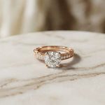 2.21Ct Moissanite Round Cut Vintage Ring