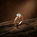 2.21Ct Moissanite Round Cut Vintage Ring