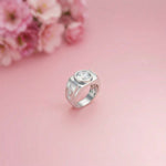 3.66Ct Moissanite Bold Bezel Ring For Men's