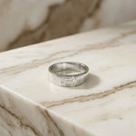 1.02Ct Moissanite Emerald Cut Minimal Ring For Men's