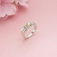 0.75Ct Moissanite Split Shank Solitaire Ring For Men's