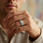 0.75Ct Moissanite Split Shank Solitaire Ring For Men's