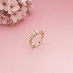 1Ct Moissanite Oval Cut Three-Stone Vintage Ring