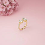 2.1Ct Moissanite Marquise & Emerald Cut Ring