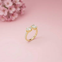 2.1Ct Moissanite Marquise & Emerald Cut Ring