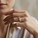 2.1Ct Moissanite Marquise & Emerald Cut Ring