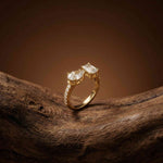2.1Ct Moissanite Marquise & Emerald Cut Ring