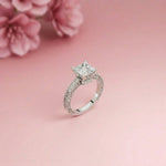 2.32Ct Moissanite Vintage Princess Cut Ring
