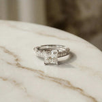 2.32Ct Moissanite Vintage Princess Cut Ring