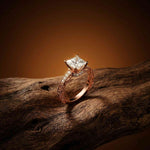 2.32Ct Moissanite Vintage Princess Cut Ring