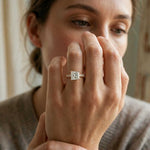 2.32Ct Moissanite Vintage Princess Cut Ring