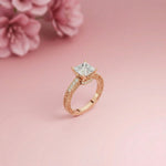 2.32Ct Moissanite Vintage Princess Cut Ring