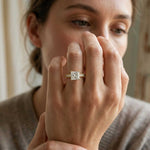2.32Ct Moissanite Vintage Princess Cut Ring