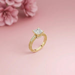 2.32Ct Moissanite Vintage Princess Cut Ring