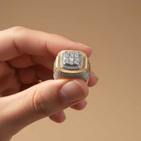 1.50 Ct Moissanite 925 Silver Hip-Hop Men's Engagement Ring