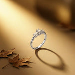 1.68Ct Moissanite Emerald Cut Three-Stone Ring Gold Vermeil (2.5 Micron)