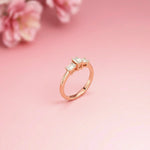 1.68Ct Moissanite Emerald Cut Three-Stone Ring Gold Vermeil (2.5 Micron)