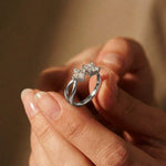 1Ct Moissanite Dual Princess Twist Ring