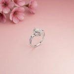 0.88Ct Moissanite Marquise Halo Elegance Ring