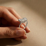2.03Ct Moissanite Premium Marquise & Oval Ring
