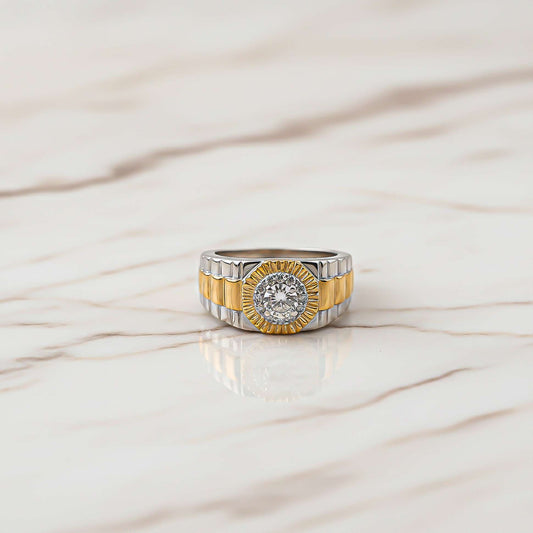 0.75Ct Moissanite Fancy Watch Style Ring For Men's