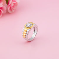 0.75Ct Moissanite Fancy Watch Style Ring For Men's