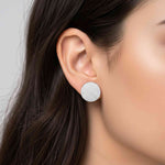 Golden Moissanite Bold Hip-Hop Stud Earrings