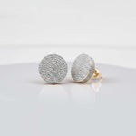Golden Moissanite Bold Hip-Hop Stud Earrings