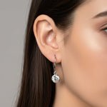 1.50Ct Moissanite Bezel Set Drop Earrings