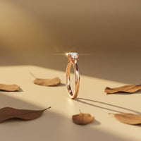 Silver Oval and Pear Moissanite Trilogy Ring