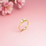 1.68Ct Moissanite Emerald Cut Three-Stone Ring
