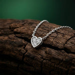 0.36Ct Moissanite Classic Heart Trio Pendant White